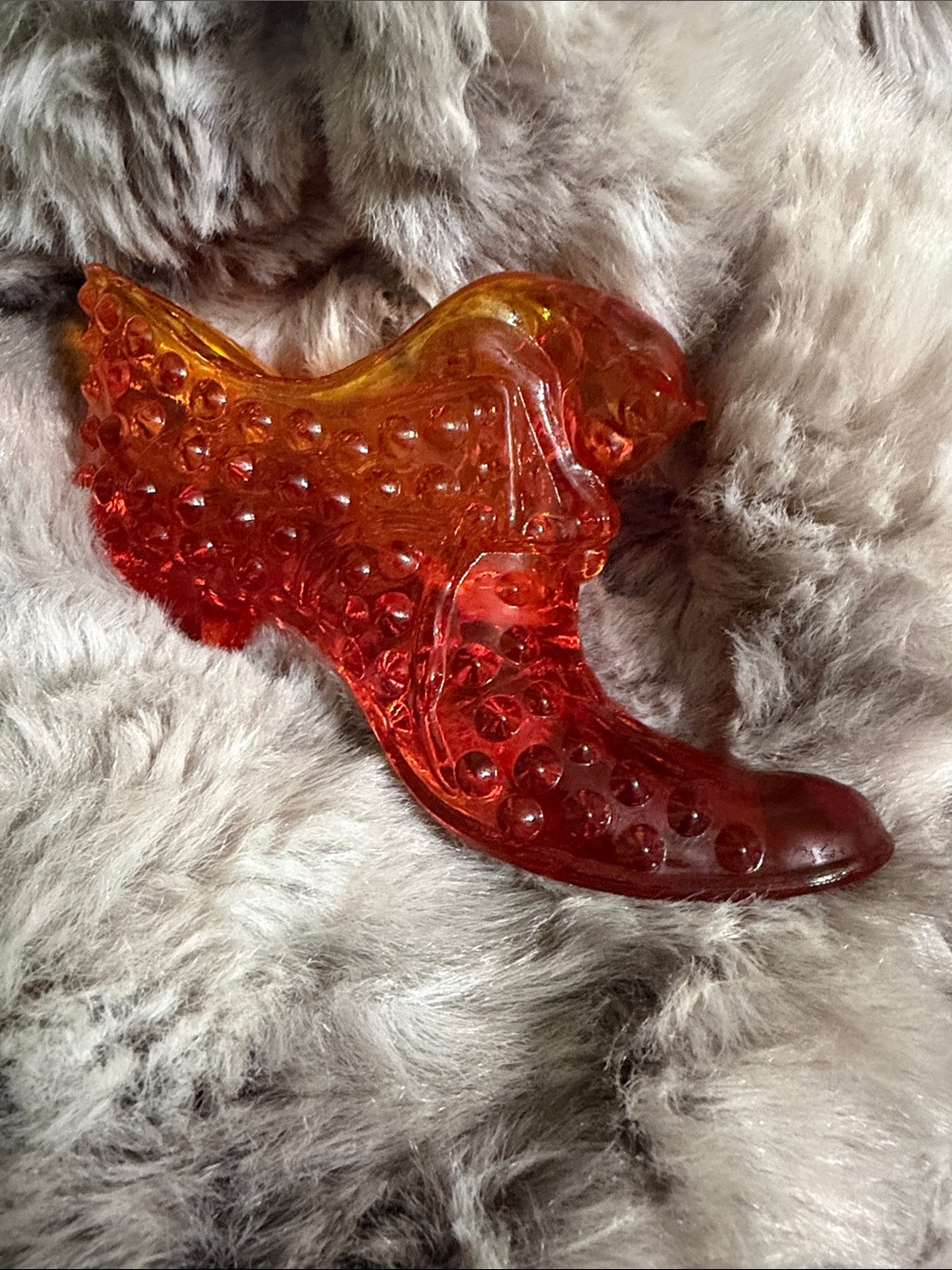 Fenton glass shoe